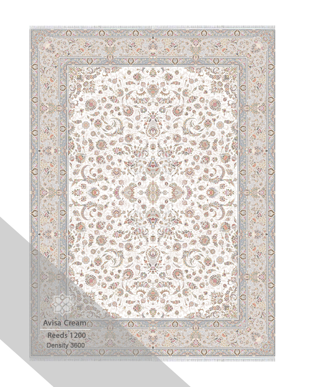 فرش ۱۲۰۰ شانه آویسا رنگ کرم
