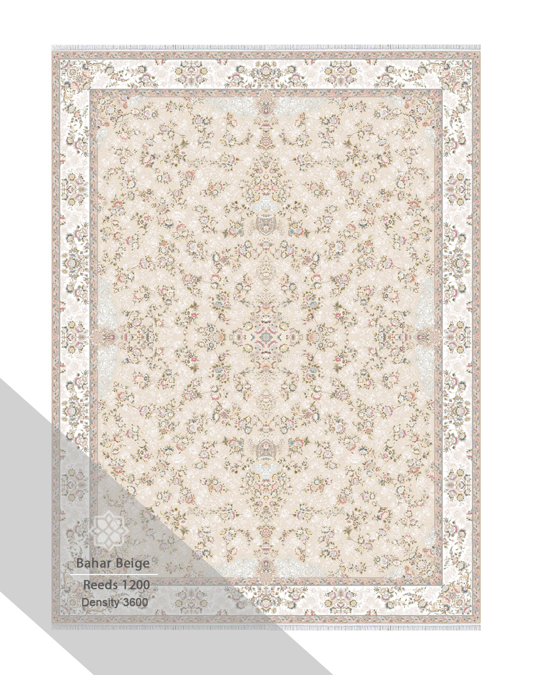 فرش ۱۲۰۰ شانه بهار رنگ بژ