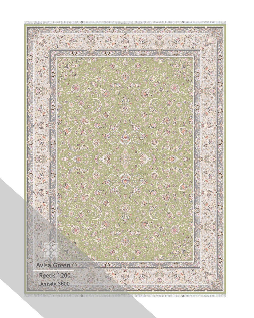 فرش آویسا سبز – طرحی زیبا و مدرن 